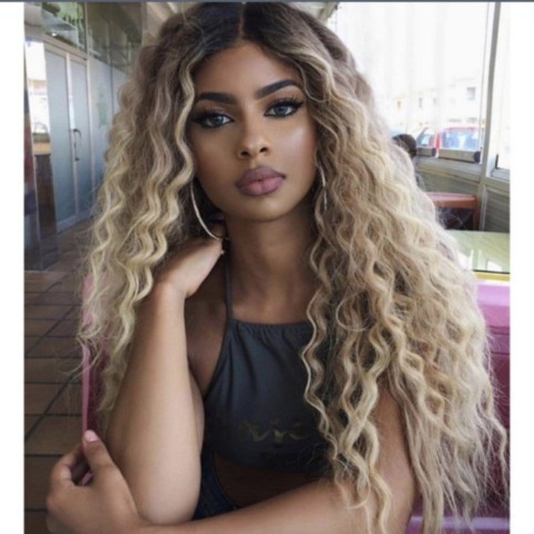 European and American Wigs for Ladies Deep Wave European and American Wigs for Ladies Deep Wave